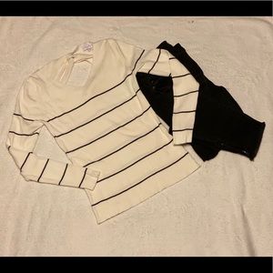 Goldray keyhole back sweater